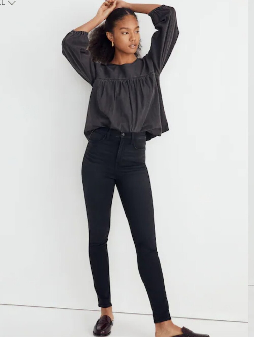 Madewell High-Rise Roadtripper Skinny Jeans in Black